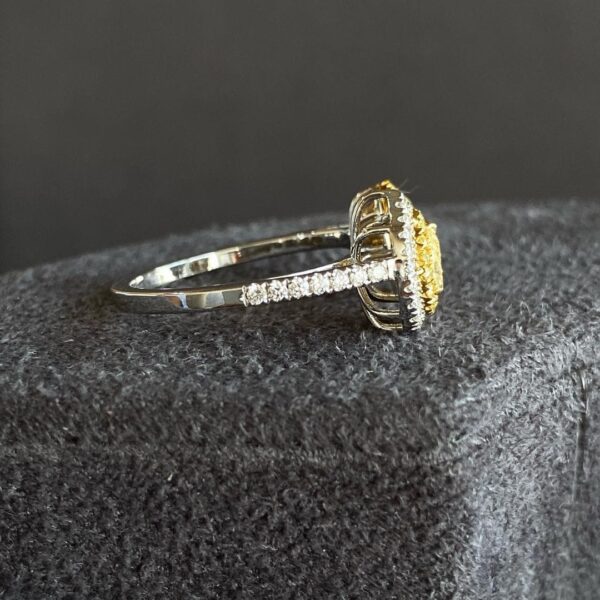 Unique 2.5Ct Yellow Pear Cut Two Stone Best Anniversary Gift Ring For Wife | Special Occasion Ring - Image 4
