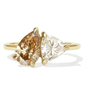 Pear and Triangle Ring