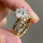 Round Solitaire Ring Set