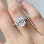 Emerald Solitaire Engagement Ring
