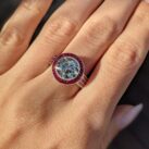 Round Halo Anniversary Ring