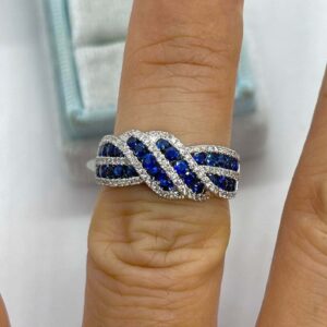 Round Pave Engagement Band