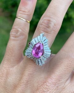 Pear Bezel Wedding Ring