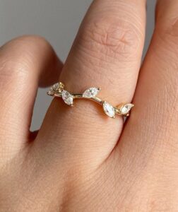 Marquise Half Eternity Ring