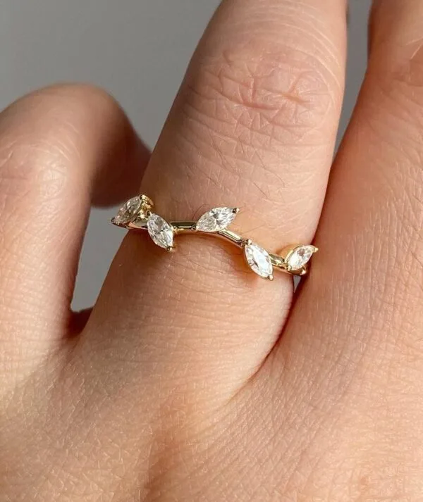 Marquise Half Eternity Ring