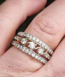 Round Solitaire Anniversary Ring