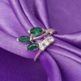 Green Marquise Solitaire Ring