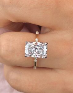 Radiant Solitaire Birthday Ring