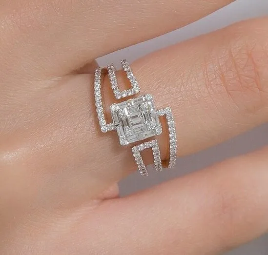 Baguette Solitaire Promise Ring
