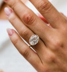 Oval Bezel Birthday Ring