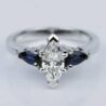 Marquise Three Stone Ring