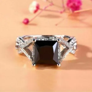 Princess Solitaire Anniversary Ring