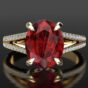 Oval Solitaire Wedding Ring