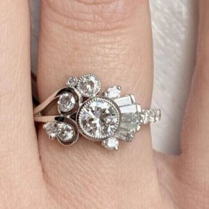 Round Bezel Anniversary Ring
