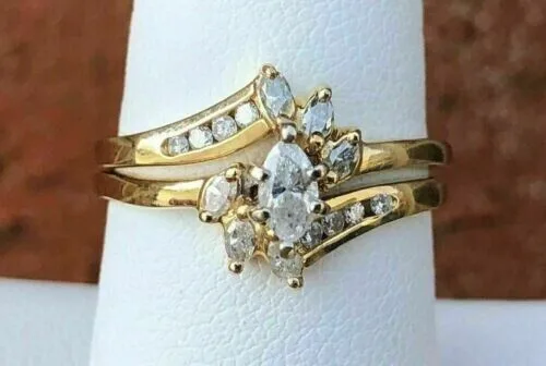 Marquise Solitaire Anniversary Ring