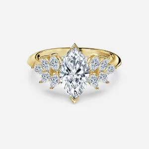 Marquise Solitaire Anniversary Ring