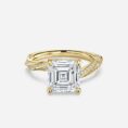 Asscher Solitaire Engagement Ring