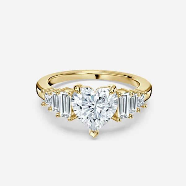 Heart Solitaire Proposal Ring