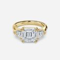 Asscher Three Stone Ring