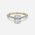 Oval Solitaire Wedding Ring