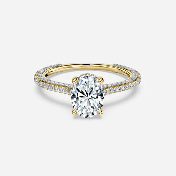 Oval Solitaire Wedding Ring