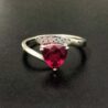 Trillion Solitaire Promise Ring