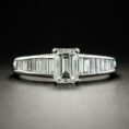 Emerald Solitaire Engagement Ring