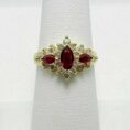 Marquise Halo Wedding Ring