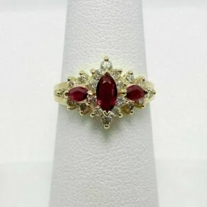 Marquise Halo Wedding Ring