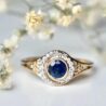 Round Bezel Engagement Ring