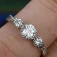 Round Three Stone Ring