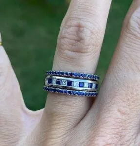 Princess Wedding Band Set
