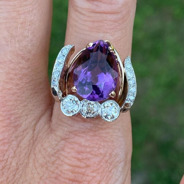 Pear Cut Solitaire Ring