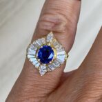 Oval Bezel Wedding Ring
