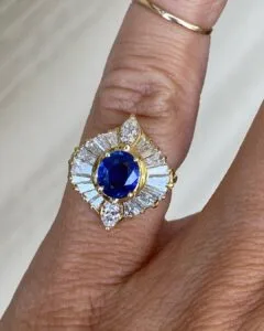 Oval Bezel Wedding Ring