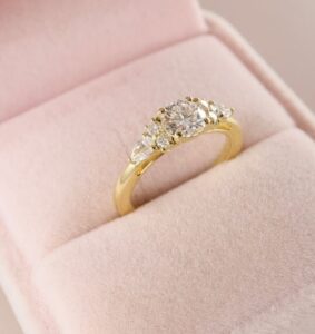 White Round Solitaire Ring