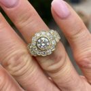 White Round Bezel Ring