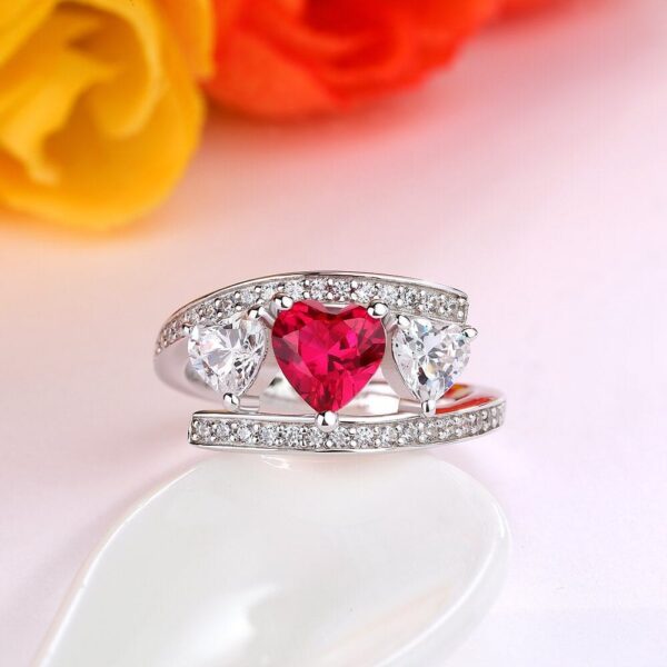 Heart Cut Wedding Ring
