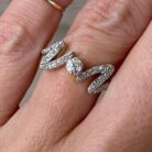 White Round Solitaire Ring