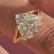 Pear Solitaire Anniversary Ring