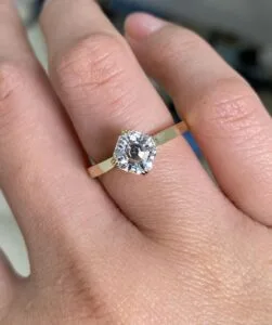 Asscher Cut Solitaire Ring