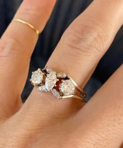 Marquise Solitaire Wedding Ring