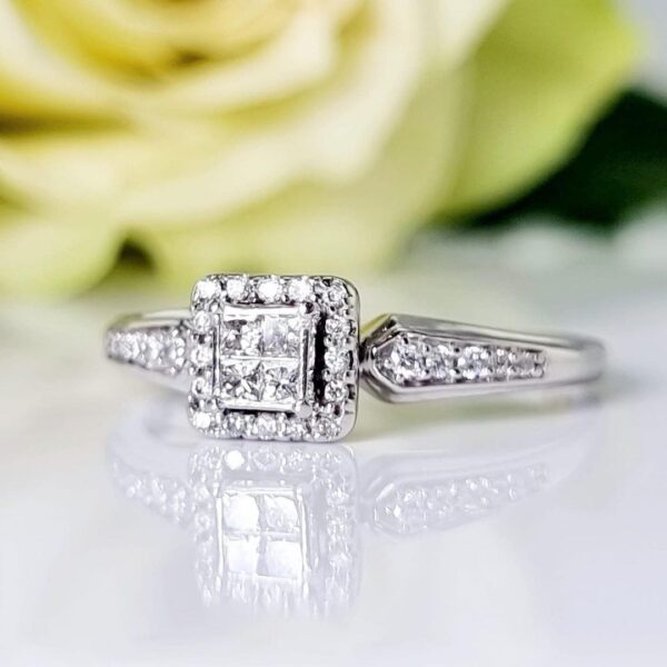 Trendy 1Ct White Round Cut Solitaire Birthday Gift Ring | Forever One Ring - Image 2