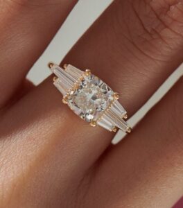 Lovely 2.5Ct White Cushion Cut Solitaire Best Anniversary Gift Ring For Wife | Forever One Ring
