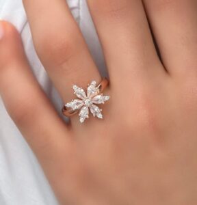 Pear Cut Promise Ring