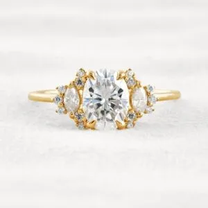 Trendy 2.1Ct White Oval Cut Solitaire Wedding Ring | Anniversary Ring For Women