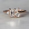 White Emerald Solitaire Ring