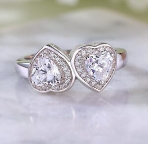 Heart Cut Anniversary Ring