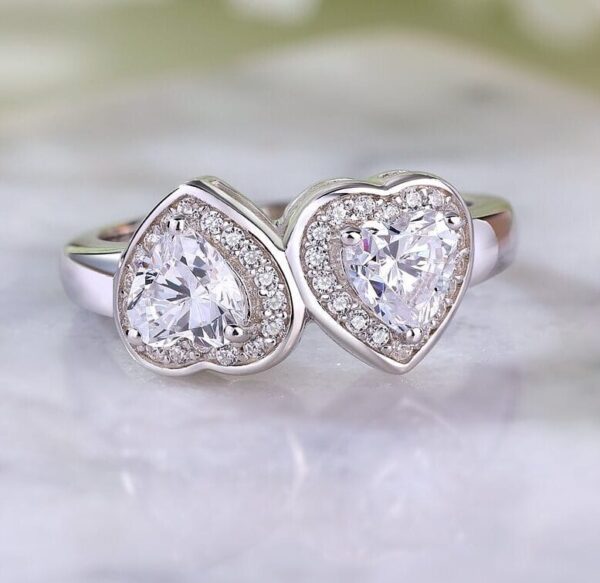 Heart Cut Anniversary Ring
