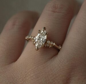 Trendy 2.1Ct White Marquise Cut Solitaire Anniversary Ring | Promise Ring For Women